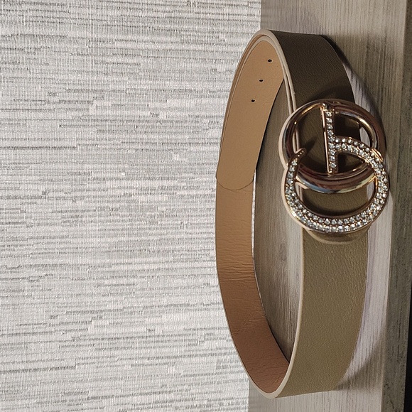 Fashion Crystal Tan Belt - Picture 3 of 3